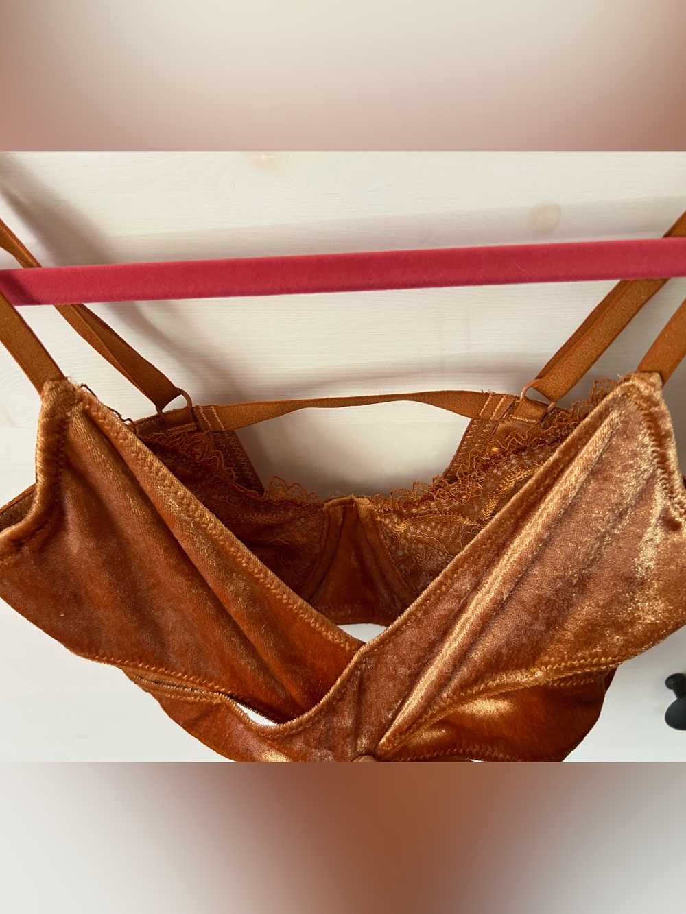 Intimately by free people velvet and lace bra xs
